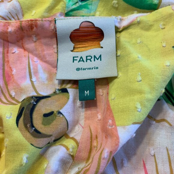 FARM Rio Yellow Asymmetrical Ruffled Maxi Dress - Picture 5 of 10